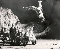 As the astronaut on ‘Superman 2’ in 1980 being thrown by Terence Stamp. This is the wire job where I have to be revived with oxygen!