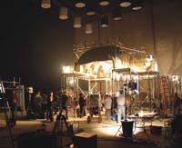 Angels & Demons model on set